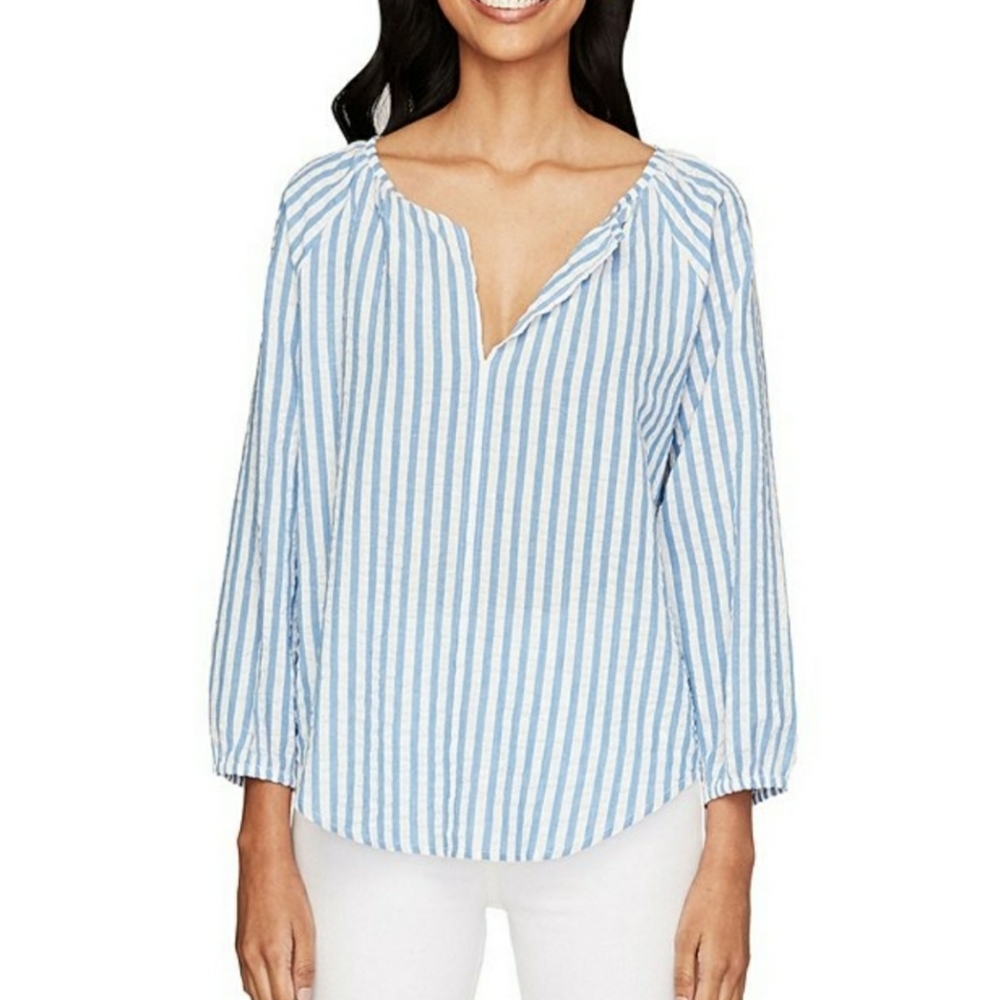 Roller Rabbit V Neck Lur Lucy Stripe Top